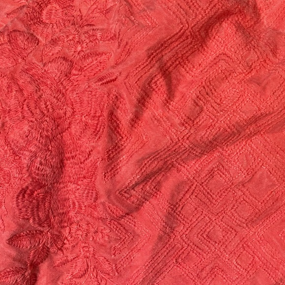 Kyla Seo Ella Embroidered Bag Cotton Zipper Tote NWT - Picture 10 of 11